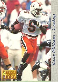 1993 Pro Line Live #64 Kevin Williams Front