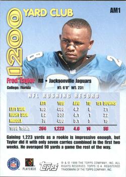 1999 Topps - All Matrix #AM1 Fred Taylor Back