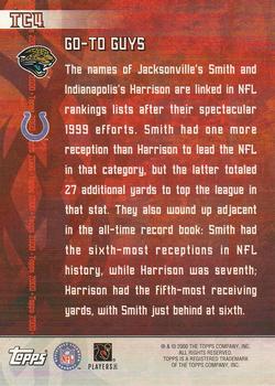 2000 Topps - Combos #TC4 Marvin Harrison / Jimmy Smith Back