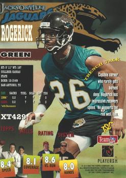 1995 Stadium Club - Diffraction #XT429 Rogerick Green Back