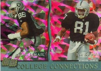1993 Pro Set - College Connections #CC4 Raghib Ismail  / Tim Brown Front