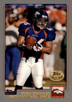 2001 Topps - Topps Collection #17 KaRon Coleman Front