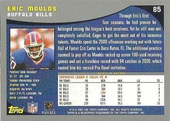 2001 Topps - Topps Collection #85 Eric Moulds Back
