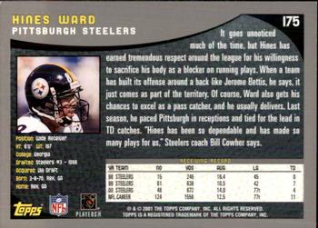 2001 Topps - Topps Collection #175 Hines Ward Back