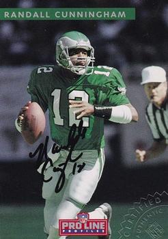 1992 Pro Line Profiles - Autographs #NNO Randall Cunningham Front