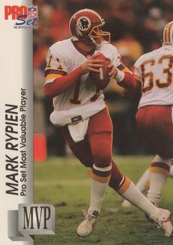 1992 Pro Set - Gold MVPs #MVP29 Mark Rypien Front