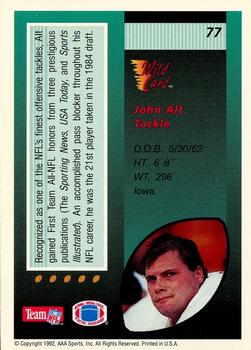 1992 Wild Card - 10 Stripe #77 John Alt Back