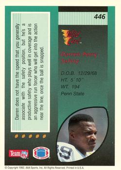 1992 Wild Card - 100 Stripe #446 Darren Perry Back