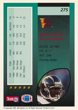 1992 Wild Card - 1000 Stripe #275 Marion Butts Back