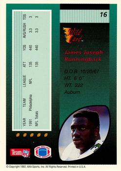 1992 Wild Card - 20 Stripe #16 James Joseph Back