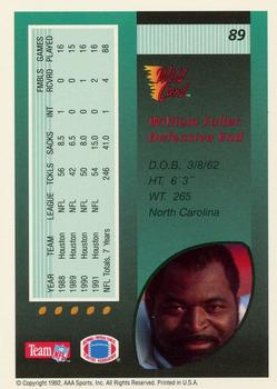 1992 Wild Card - 20 Stripe #89 William Fuller Back