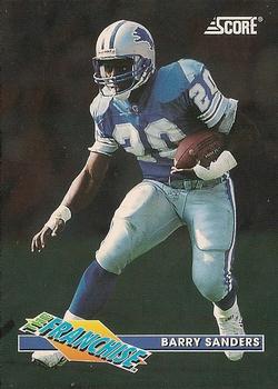 1993 Score - The Franchise #8 Barry Sanders Front