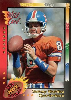 1992 Wild Card - Red Hot Rookies #23 Tommy Maddox Front