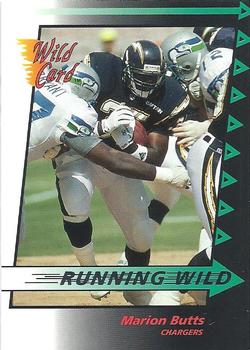 1992 Wild Card - Running Wild #7 Marion Butts Front