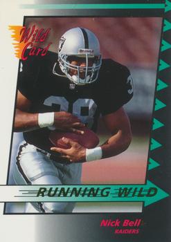 1992 Wild Card - Running Wild Gold #4 Nick Bell Front
