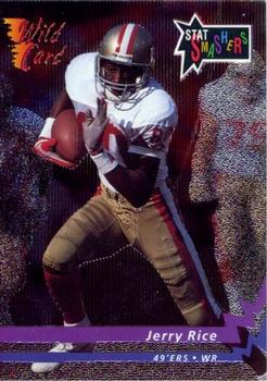 1992 Wild Card - Stat Smashers #SS-13 Jerry Rice Front