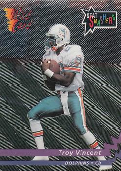 1992 Wild Card - Stat Smashers #SS-49 Troy Vincent Front