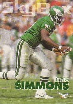 1993 SkyBox Impact #256 Clyde Simmons Front