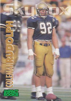 1993 SkyBox Impact #394 Coleman Rudolph Front