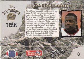 1993 Action Packed All-Madden #8 Darrell Green Back