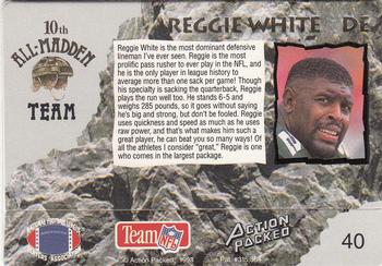 1993 Action Packed All-Madden #40 Reggie White Back