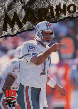 1993 Action Packed All-Madden - 24K Gold #4G Dan Marino Front
