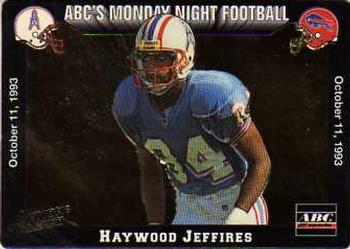 1993 Action Packed Monday Night Football #23 Haywood Jeffires Front