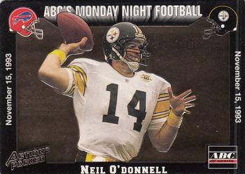 1993 Action Packed Monday Night Football #46 Neil O'Donnell Front