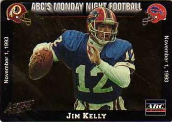 1993 Action Packed Monday Night Football #36 Jim Kelly Front