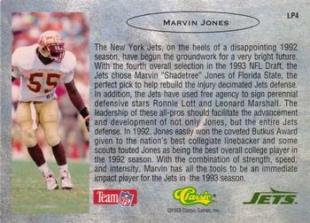 1993 Classic - Limited Prints #LP4 Marvin Jones Back
