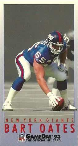 1993 GameDay #51 Bart Oates Front