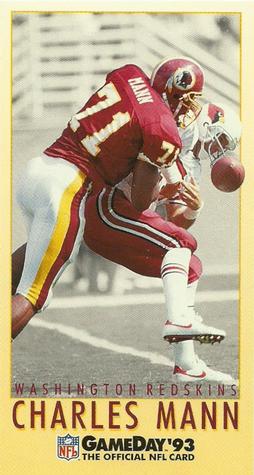 1993 GameDay #128 Charles Mann Front