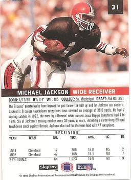 1993 SkyBox Premium #31 Michael Jackson Back