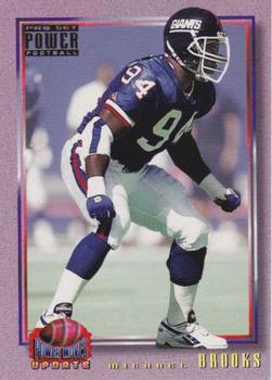 1993 Pro Set Power Update - Power Moves Gold #PMUD44 Michael Brooks Front