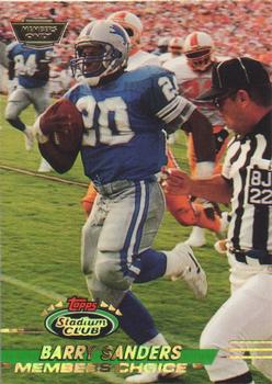 1993 Stadium Club - Members Only #496 Barry Sanders Front