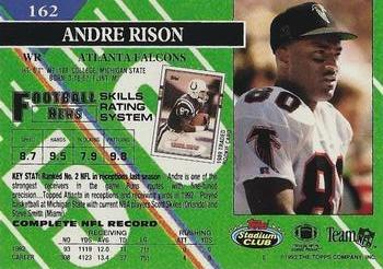 1993 Stadium Club - Super Bowl XXVIII Super Teams Exchange #162 Andre Rison Back