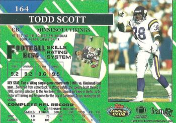 1993 Stadium Club - Super Bowl XXVIII Super Teams Exchange #164 Todd Scott Back