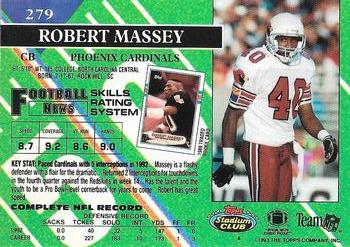 1993 Stadium Club - Super Bowl XXVIII Super Teams Exchange #279 Robert Massey Back