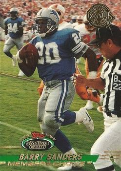 1993 Stadium Club - Super Bowl XXVIII Super Teams Exchange #496 Barry Sanders Front