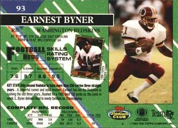 1993 Stadium Club #93 Earnest Byner Back