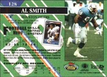 1993 Stadium Club #128 Al Smith Back