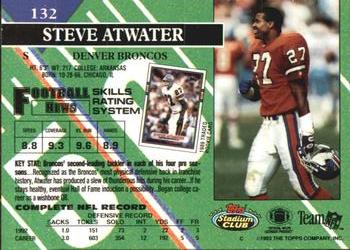 1993 Stadium Club #132 Steve Atwater Back