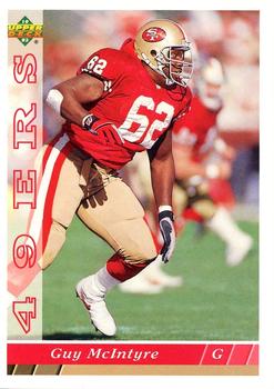1993 Upper Deck San Francisco 49ers #SF10 Guy McIntyre Front