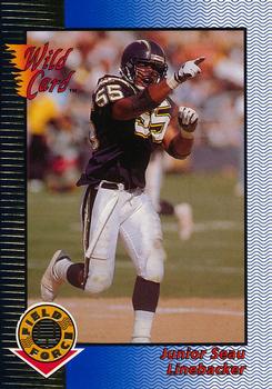 1993 Wild Card - Field Force Gold #WFF-41 Junior Seau Front