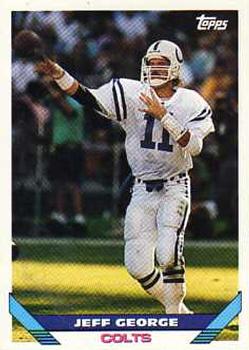 1993 Topps #35 Jeff George Front