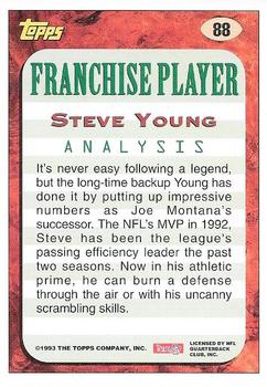 1993 Topps #88 Steve Young Back