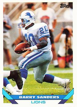 1993 Topps #190 Barry Sanders Front
