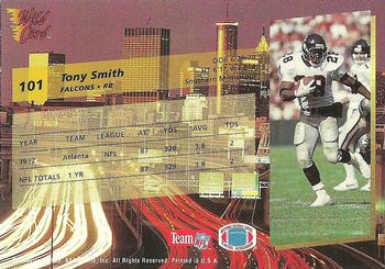 1993 Wild Card Superchrome #101 Tony Smith Back