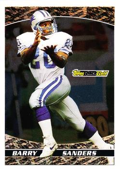 1993 Topps - Black Gold #32 Barry Sanders Front