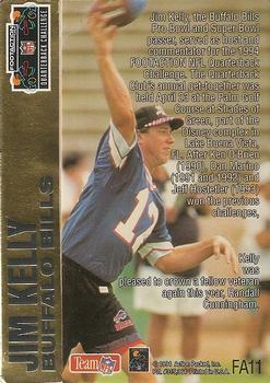 1994 Action Packed - Quarterback Challenge #FA11 Jim Kelly Back